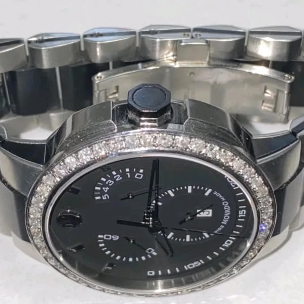 Movado Watch Mens CHRONOGRAPH Diamond Verto - Picture 7 of 8